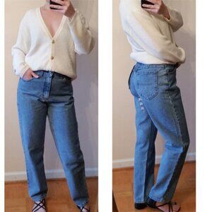 Riders by Lee 90's high rise relaxed tapered  sz 8 P new old stock medium wash